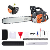 62cc Gas Chainsaw 3.8HP Gas Powered 20in Chainsaw for Wood Cutting